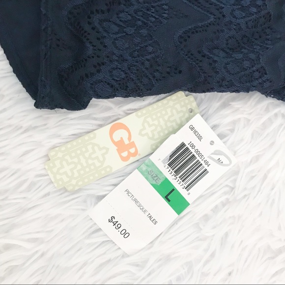 Gianni Bini Lace Low V-Neck Open Back Bodysuit NWT - Picture 4 of 7